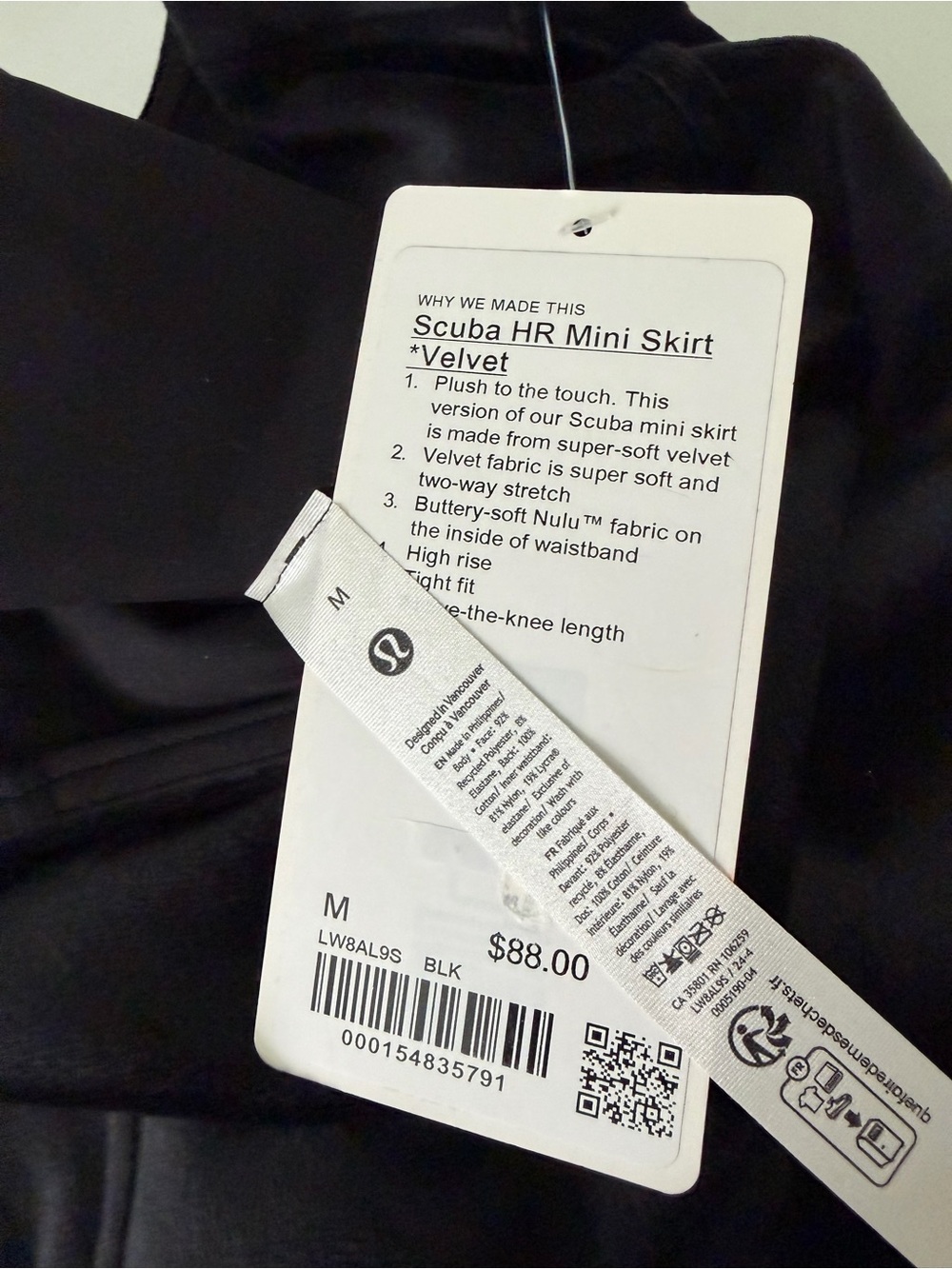 lululemon Scuba Mid-Rise Mini Skirt Velvet - Picture 4 of 6